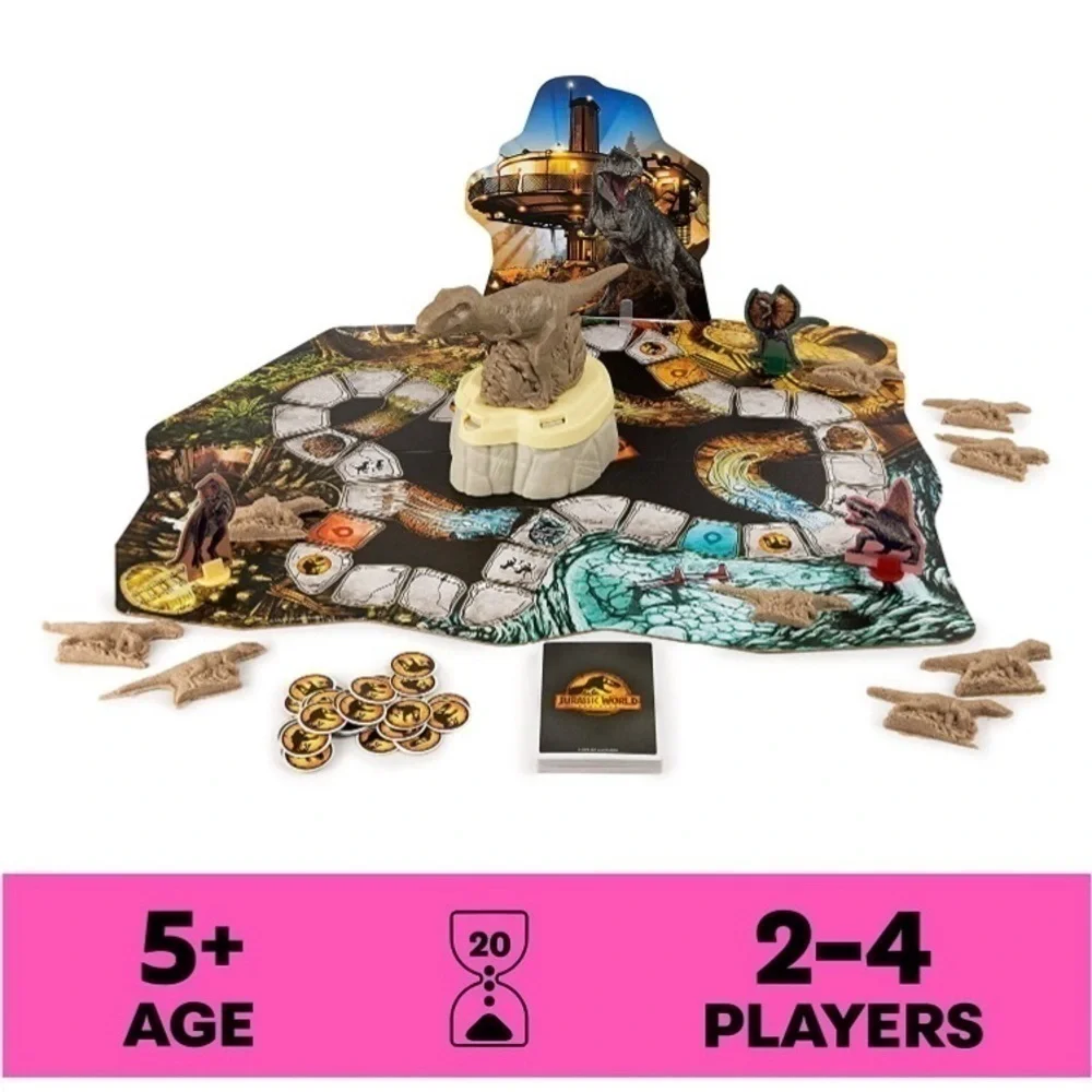 NWT-JURASSIC WORLD DOMINION STOMP N SMASH BOARD GAME